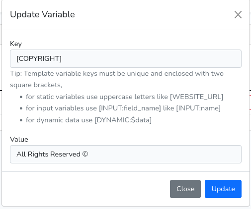 Creating Dynamically DB Stored Emails in Laravel 8 and Livewire - fixed mail variables 2