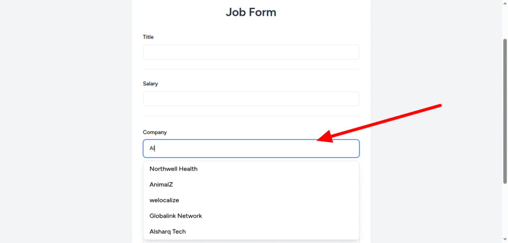 Searchable-Autocomplete-demo