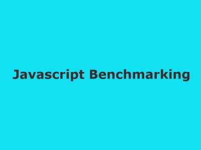 javascript benchmark.js