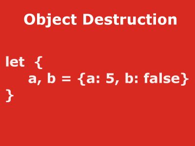 javascript object destruction