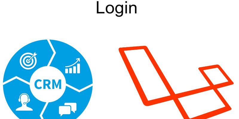 implementing crm with laravel login page