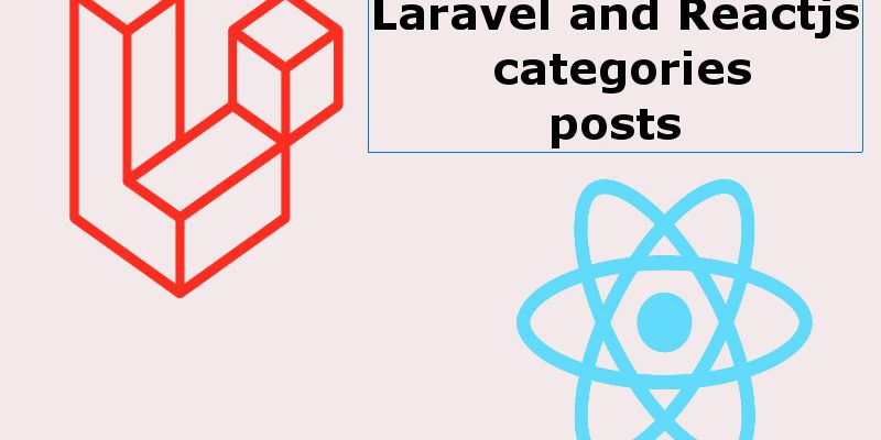 Building a Blog With Reactjs And Laravel website categories and posts